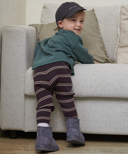 petit main(プティマイン)の「【ウォッシャブル】マルチボーダーニットレギパン(その他パンツ・キッズ・ライトブラウン/ブルー/モカ・90cm/110cm/80cm/100cm)」の5枚目の写真