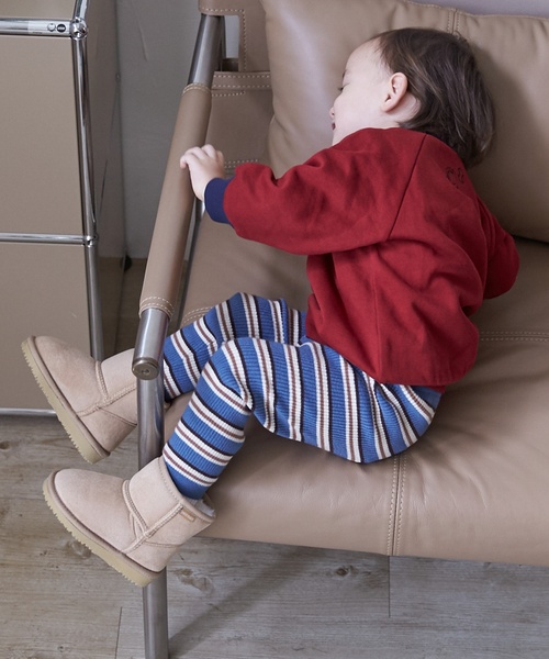 petit main(プティマイン)の「【ウォッシャブル】マルチボーダーニットレギパン(その他パンツ・キッズ・ライトブラウン/ブルー/モカ・90cm/110cm/80cm/100cm)」の10枚目の写真