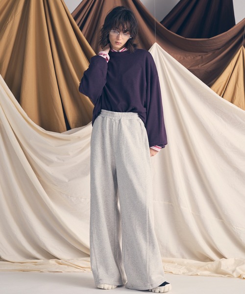 MAISON SPECIAL（メゾンスペシャル）の「《UNISEX》【ONE-MILE WEAR】Prime-Wide Sweatpants/ワンマイルウェアプライムワイドスウェットパンツ【MAISON SPECIAL/メゾンスペシャル】■セットアップ対応■（スウェットパンツ・メンズ・オフホワイト/ブラック/グレー/チャコールグレー・0/1/2）」の5枚目の写真