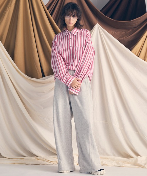 MAISON SPECIAL（メゾンスペシャル）の「《UNISEX》【ONE-MILE WEAR】Prime-Wide Sweatpants/ワンマイルウェアプライムワイドスウェットパンツ【MAISON SPECIAL/メゾンスペシャル】■セットアップ対応■（スウェットパンツ・メンズ・オフホワイト/ブラック/グレー/チャコールグレー・0/1/2）」の7枚目の写真