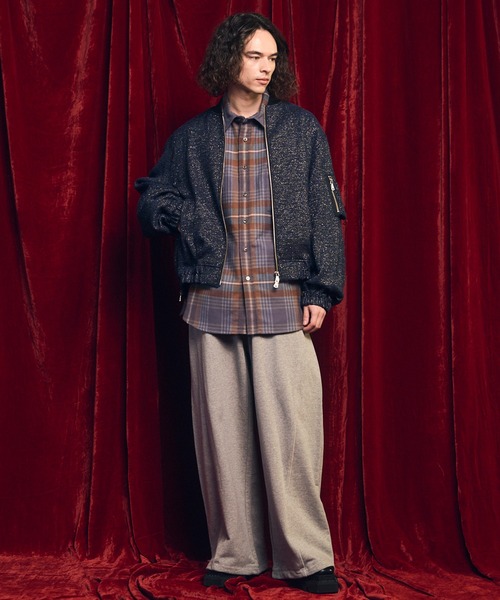 MAISON SPECIAL（メゾンスペシャル）の「《UNISEX》【ONE-MILE WEAR】Prime-Wide Sweatpants/ワンマイルウェアプライムワイドスウェットパンツ【MAISON SPECIAL/メゾンスペシャル】■セットアップ対応■（スウェットパンツ・メンズ・オフホワイト/ブラック/グレー/チャコールグレー・0/1/2）」の13枚目の写真