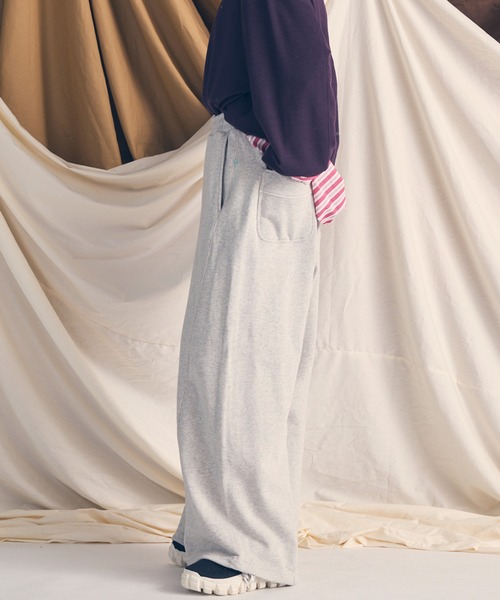 MAISON SPECIAL（メゾンスペシャル）の「《UNISEX》【ONE-MILE WEAR】Prime-Wide Sweatpants/ワンマイルウェアプライムワイドスウェットパンツ【MAISON SPECIAL/メゾンスペシャル】■セットアップ対応■（スウェットパンツ・メンズ・オフホワイト/ブラック/グレー/チャコールグレー・0/1/2）」の18枚目の写真