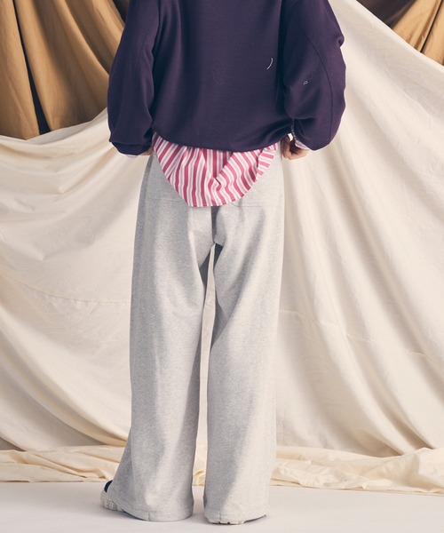 MAISON SPECIAL（メゾンスペシャル）の「《UNISEX》【ONE-MILE WEAR】Prime-Wide Sweatpants/ワンマイルウェアプライムワイドスウェットパンツ【MAISON SPECIAL/メゾンスペシャル】■セットアップ対応■（スウェットパンツ・メンズ・オフホワイト/ブラック/グレー/チャコールグレー・0/1/2）」の19枚目の写真