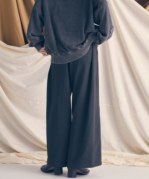 MAISON SPECIAL（メゾンスペシャル）の「《UNISEX》【ONE-MILE WEAR】Prime-Wide Sweatpants/ワンマイルウェアプライムワイドスウェットパンツ【MAISON SPECIAL/メゾンスペシャル】■セットアップ対応■（スウェットパンツ・メンズ・オフホワイト/ブラック/グレー/チャコールグレー・0/1/2）」の22枚目の写真