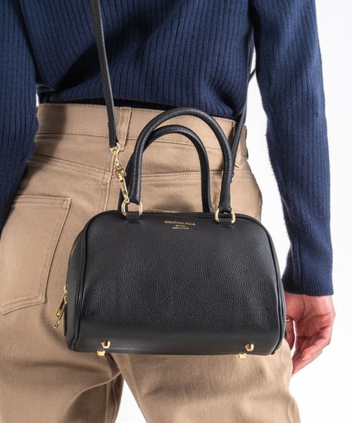 CHRISTIAN VILLA（クリスチャンヴィラ）の「【CHRISTIAN VILLA】ボストン バッグ　Sサイズ（ボストンバッグ・レディース・ブラック/アイボリー/ベージュ系その他/ダークブラウン/ブラウン・FREE）」の22枚目の写真