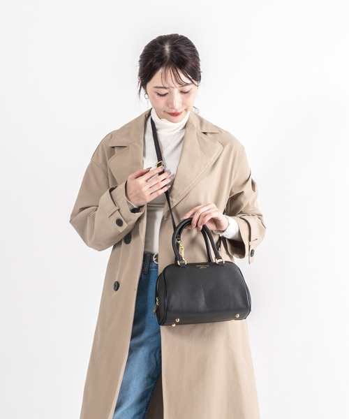 CHRISTIAN VILLA（クリスチャンヴィラ）の「【CHRISTIAN VILLA】ボストン バッグ　Sサイズ（ボストンバッグ・レディース・ブラック/アイボリー/ベージュ系その他/ダークブラウン/ブラウン・FREE）」の11枚目の写真