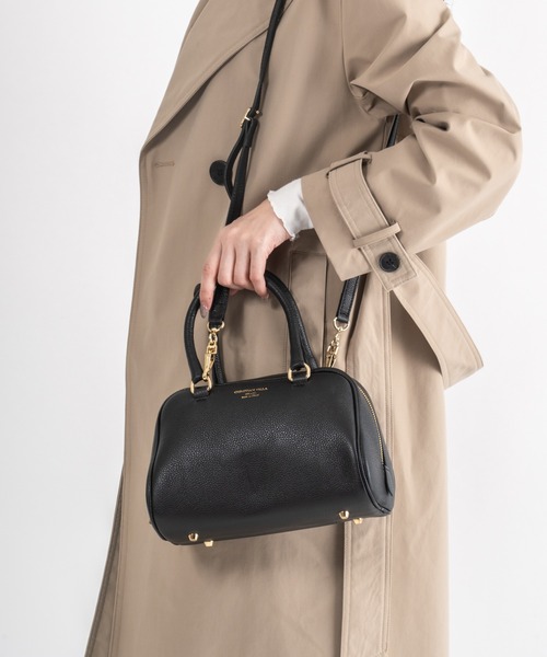 CHRISTIAN VILLA（クリスチャンヴィラ）の「【CHRISTIAN VILLA】ボストン バッグ　Sサイズ（ボストンバッグ・レディース・ブラック/アイボリー/ベージュ系その他/ダークブラウン/ブラウン・FREE）」の15枚目の写真