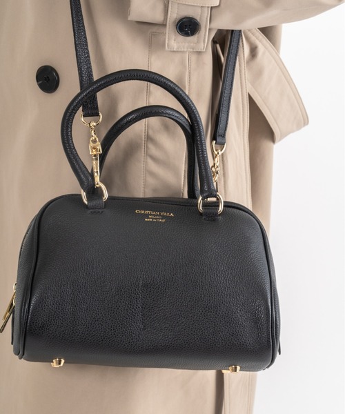 CHRISTIAN VILLA（クリスチャンヴィラ）の「【CHRISTIAN VILLA】ボストン バッグ　Sサイズ（ボストンバッグ・レディース・ブラック/アイボリー/ベージュ系その他/ダークブラウン/ブラウン・FREE）」の13枚目の写真