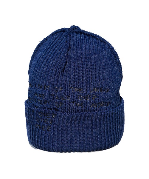 bonjour records（ボンジュールレコーズ）の「【Garbage/ガーベッジ】 INSIDE OUT CUFF BEANIE（ニットキャップ/ビーニー・メンズ・ブラック/オリーブ/ネイビー・FREE）」の3枚目の写真