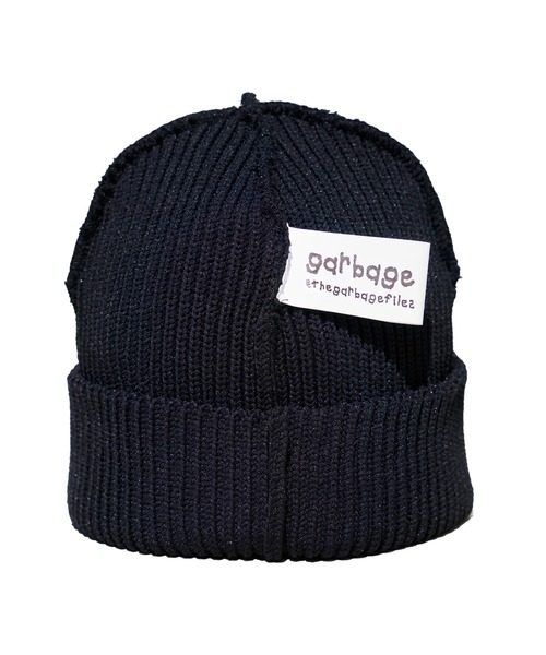 bonjour records（ボンジュールレコーズ）の「【Garbage/ガーベッジ】 INSIDE OUT CUFF BEANIE（ニットキャップ/ビーニー・メンズ・ブラック/オリーブ/ネイビー・FREE）」の4枚目の写真