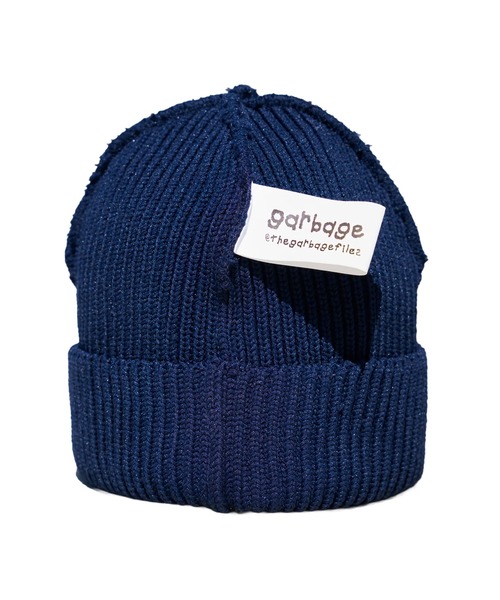 bonjour records（ボンジュールレコーズ）の「【Garbage/ガーベッジ】 INSIDE OUT CUFF BEANIE（ニットキャップ/ビーニー・メンズ・ブラック/オリーブ/ネイビー・FREE）」の6枚目の写真