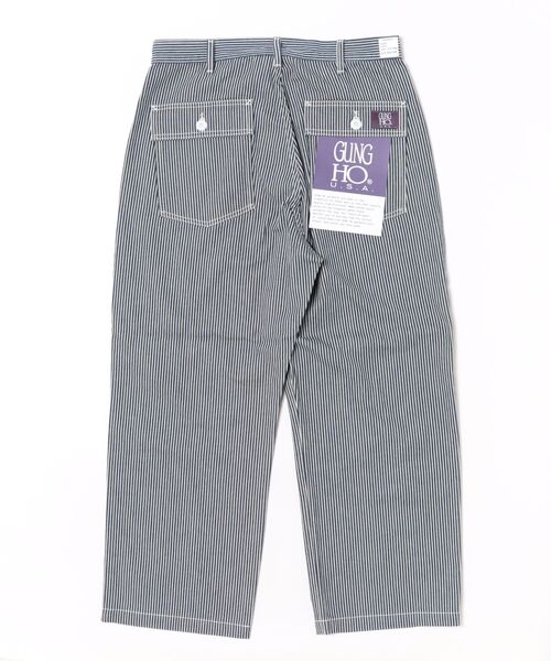 GUNG HO（ガンホー）の「GUNG HO/ ガンホー　HICKORY 4POCKETS WIDE FATIGUE TROUSER（その他パンツ・メンズ・ストライプ・MEDIUM/LARGE/X-LARGE）」の12枚目の写真