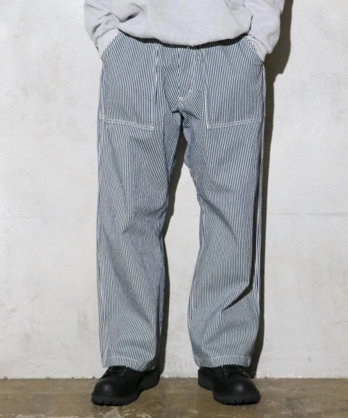GUNG HO（ガンホー）の「GUNG HO/ ガンホー　HICKORY 4POCKETS WIDE FATIGUE TROUSER（その他パンツ・メンズ・ストライプ・MEDIUM/LARGE/X-LARGE）」の10枚目の写真