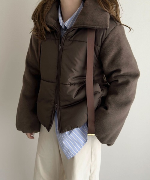 KOBE LETTUCE（コウベレタス）の「ビッグリボンスタンドカラー中綿