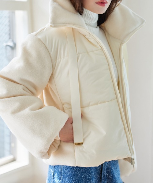 KOBE LETTUCE（コウベレタス）の「ビッグリボンスタンドカラー中綿