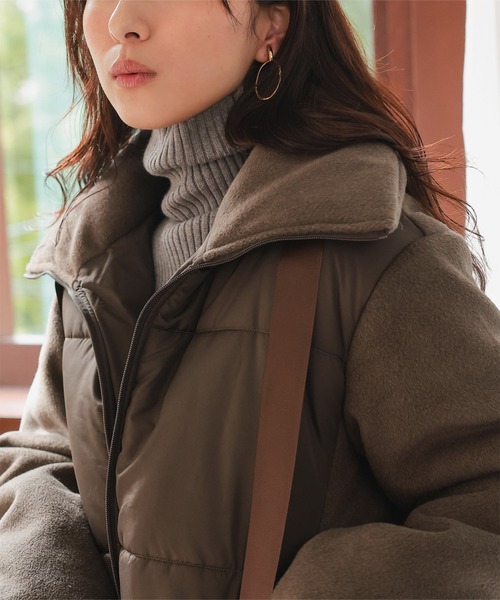 KOBE LETTUCE（コウベレタス）の「ビッグリボンスタンドカラー中綿