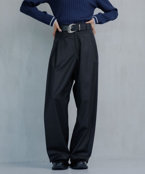 PAGEBOY（ページボーイ）の「サイドキリカエバレルパンツ（スラックス・レディース・グレー/ブラック・FREE）」の11枚目の写真