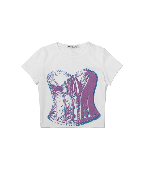 EXTRAORDINARY（エクストラオーディナリー）の「WOMEN BUSTIER TEE   OFF WHITE（Tシャツ/カットソー・レディース・その他・FREE）」の5枚目の写真