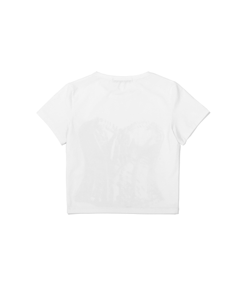 EXTRAORDINARY（エクストラオーディナリー）の「WOMEN BUSTIER TEE   OFF WHITE（Tシャツ/カットソー・レディース・その他・FREE）」の6枚目の写真