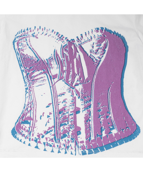 EXTRAORDINARY（エクストラオーディナリー）の「WOMEN BUSTIER TEE   OFF WHITE（Tシャツ/カットソー・レディース・その他・FREE）」の3枚目の写真