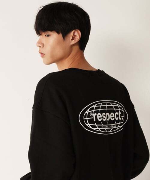 RESPECT(リスペクト)の「インターナショナルバックロゴリスペクトスウェット(ブラック)(スウェット・メンズ・その他・LARGE/MEDIUM/X-LARGE)」の1枚目の写真