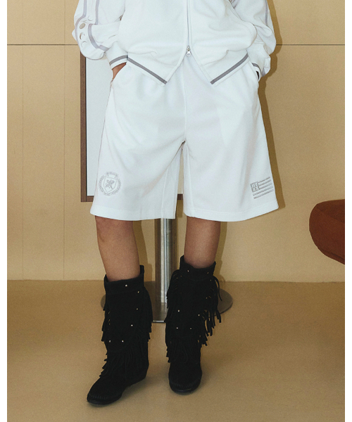 NYXX(エヌワイエックスエックス)の「SIDE LINE TRACK SHORTS WHITE(その他パンツ・レディース・その他・FREE)」の1枚目の写真