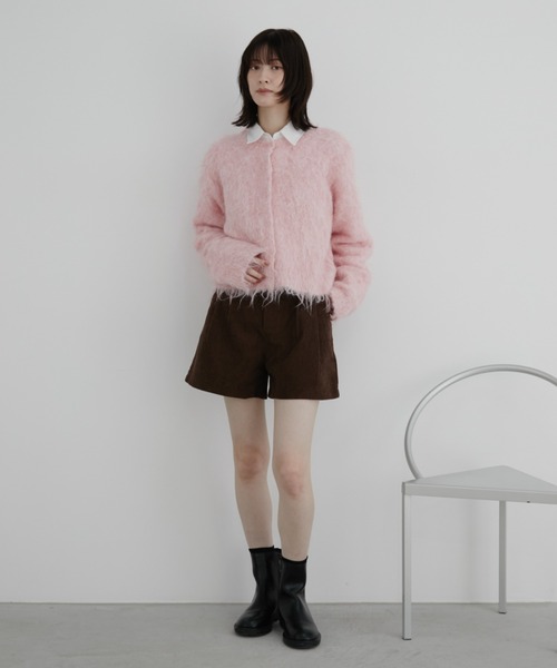 Auntie Rosa(アンティローザ)の「【KICO direction item】ミックスシャギーニットカーディガン(カーディガン/ボレロ・レディース・ブルー/ピンク・FREE)」の9枚目の写真