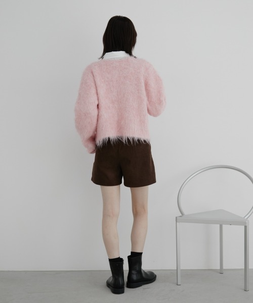 Auntie Rosa(アンティローザ)の「【KICO direction item】ミックスシャギーニットカーディガン(カーディガン/ボレロ・レディース・ブルー/ピンク・FREE)」の11枚目の写真