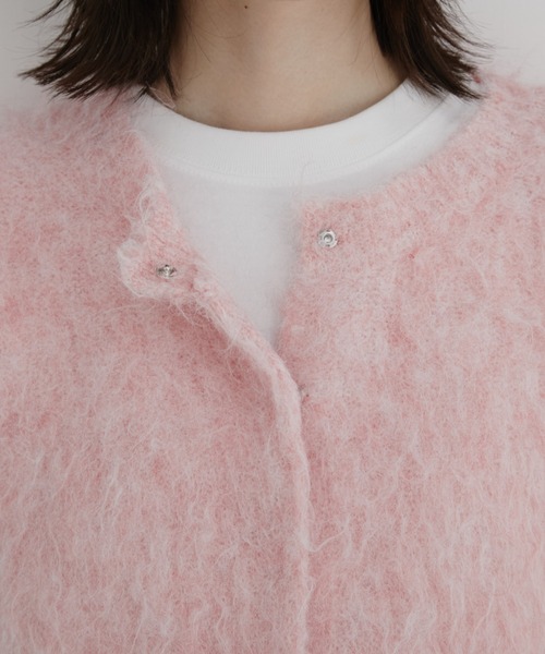 Auntie Rosa(アンティローザ)の「【KICO direction item】ミックスシャギーニットカーディガン(カーディガン/ボレロ・レディース・ブルー/ピンク・FREE)」の21枚目の写真
