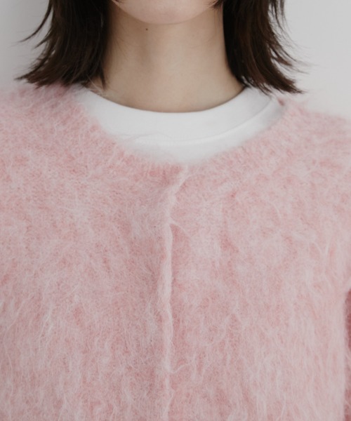 Auntie Rosa(アンティローザ)の「【KICO direction item】ミックスシャギーニットカーディガン(カーディガン/ボレロ・レディース・ブルー/ピンク・FREE)」の22枚目の写真
