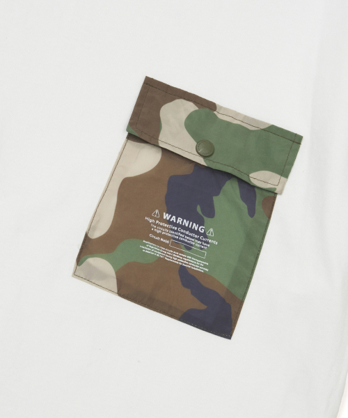 STIGMA(スティグマ)の「カモフラージュポケットセミオーバーサイズTシャツ ホワイト(Tシャツ/カットソー・メンズ・その他・MEDIUM/LARGE/X-LARGE)」の4枚目の写真