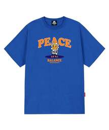 PEACE TIGER GRAPHIC Tシャツ - ブルー