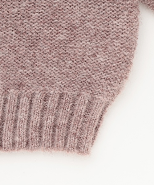 petit main（プティマイン）の「【リンク】ハートケーブルニット（ニット/セーター・キッズ・アイボリー/トップグレー/モカ・S(80-90cm)/M(100-110cm)/L(120-130cm)）」の8枚目の写真