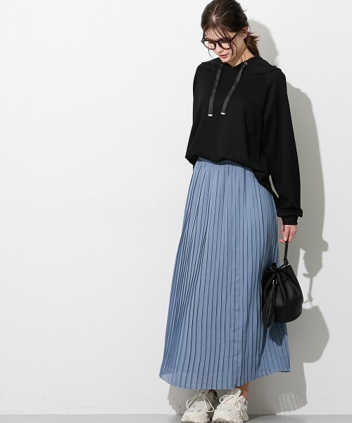 slattgir(スラットジール)の「高身長 シフォンプリーツロングスカート(トールサイズ)(スカート・レディース・ブラック/グレー/ブラック系その他・TM/TL/TLL/T3L/T4L/T5L)」の21枚目の写真