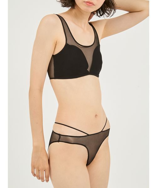 UNDERSON UNDERSON（アンダーソン アンダーソン）の「ヘルシーシアーハーフトップ（ブラジャー・レディース・ブラウン/ブルー/ブラック・0/1）」の10枚目の写真