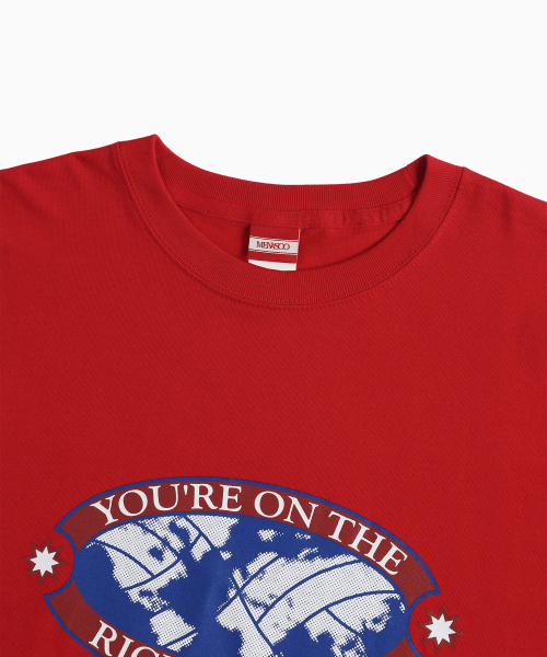 MENASOO(ミナス)の「Right Track T Shirt_Red(Tシャツ/カットソー・レディース・レッド・1/2/3)」の7枚目の写真