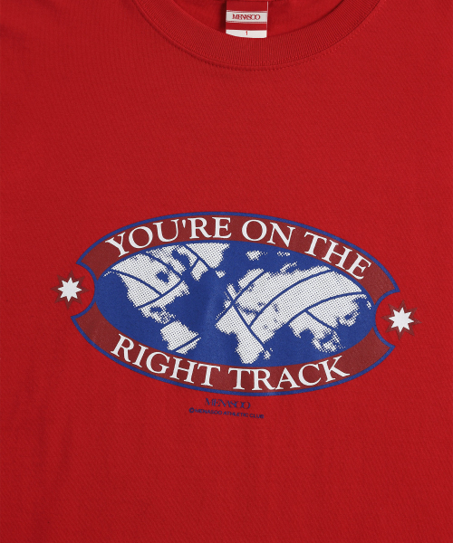 MENASOO(ミナス)の「Right Track T Shirt_Red(Tシャツ/カットソー・レディース・レッド・1/2/3)」の9枚目の写真