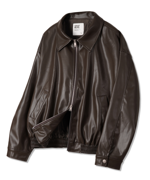 GRAYBLVD(グレイブラバット)の「アレックスレザージャケット GKCJK64 (ブラウン)(ライダースジャケット・レディース・ブラウン・MEDIUM/LARGE)」の1枚目の写真