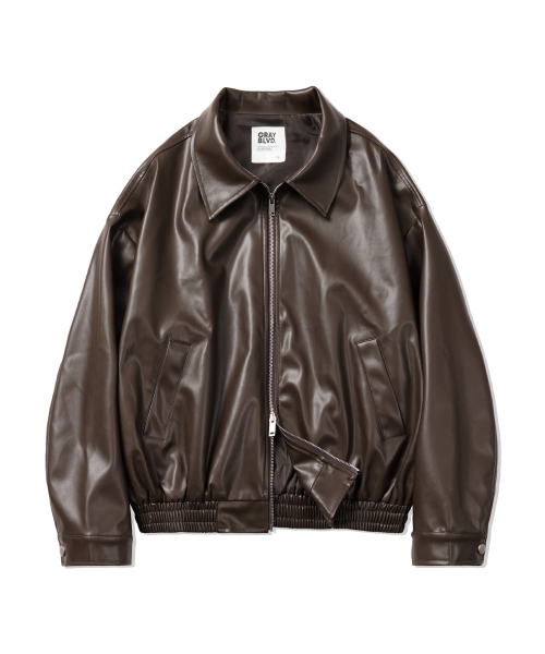 GRAYBLVD(グレイブラバット)の「アレックスレザージャケット GKCJK64 (ブラウン)(ライダースジャケット・レディース・ブラウン・MEDIUM/LARGE)」の2枚目の写真