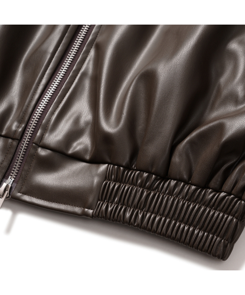 GRAYBLVD(グレイブラバット)の「アレックスレザージャケット GKCJK64 (ブラウン)(ライダースジャケット・レディース・ブラウン・MEDIUM/LARGE)」の6枚目の写真