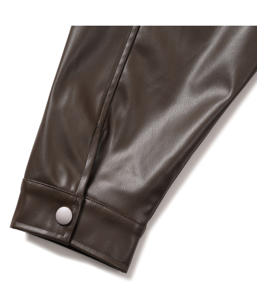 GRAYBLVD(グレイブラバット)の「アレックスレザージャケット GKCJK64 (ブラウン)(ライダースジャケット・レディース・ブラウン・MEDIUM/LARGE)」の7枚目の写真