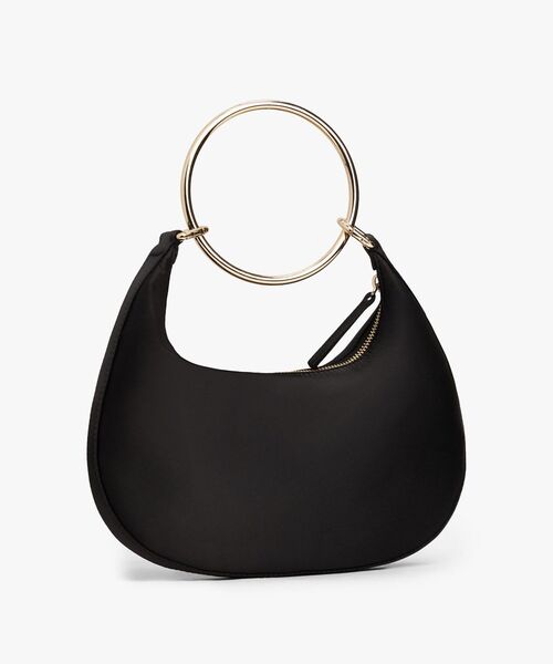 TOMMY HILFIGER（トミーヒルフィガー）の「ブライトブレスレットホーボーサテンバッグ（ショルダーバッグ・レディース・ブラック・FREE）」の2枚目の写真