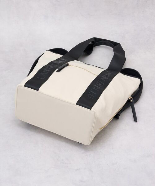 LANVIN en Bleu（ランバンオンブルー）の「ロゴテープ2wayリュック（バックパック/リュック・レディース・ベージュ/ブラック・FREE）」の7枚目の写真