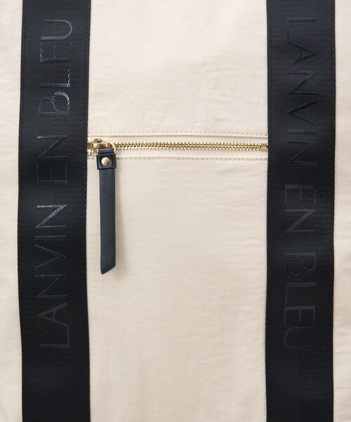 LANVIN en Bleu（ランバンオンブルー）の「ロゴテープ2wayリュック（バックパック/リュック・レディース・ベージュ/ブラック・FREE）」の9枚目の写真