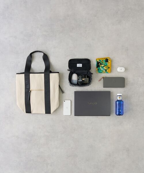 LANVIN en Bleu（ランバンオンブルー）の「ロゴテープ2wayリュック（バックパック/リュック・レディース・ベージュ/ブラック・FREE）」の10枚目の写真