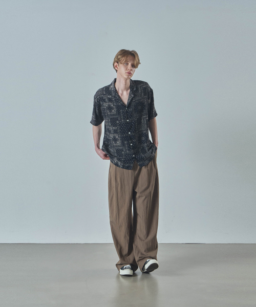LAD EDITION(ラッドエディション)の「リプルワイドパンツ_キャメルブラウン(スラックス・メンズ・その他・FREE)」の2枚目の写真