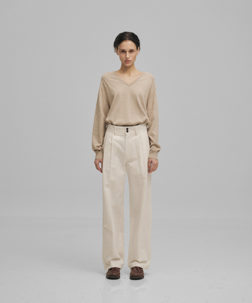 ANOTHER OFFICE WOMEN(アナザー オフィス ウーマン)の「w. Santiago Twill Pants (Off White)(その他パンツ・レディース・その他・34/36)」の2枚目の写真