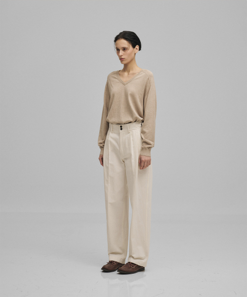 ANOTHER OFFICE WOMEN(アナザー オフィス ウーマン)の「w. Santiago Twill Pants (Off White)(その他パンツ・レディース・その他・34/36)」の3枚目の写真