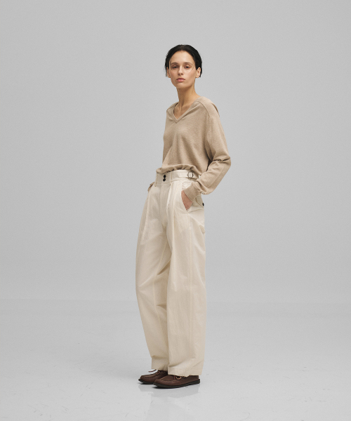 ANOTHER OFFICE WOMEN(アナザー オフィス ウーマン)の「w. Santiago Twill Pants (Off White)(その他パンツ・レディース・その他・34/36)」の4枚目の写真