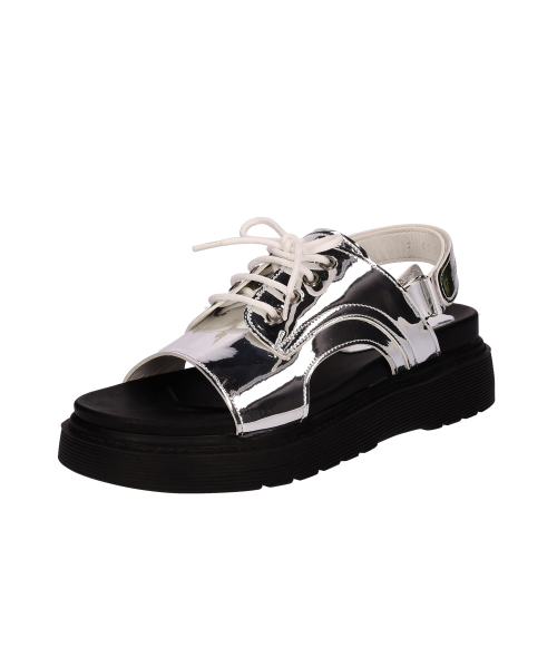 SHOEHI(シューハイ)の「フレイヤレースアップベルクロサンダル(5Colors)_S0545(サンダル・レディース・ホワイト/ブラック/シルバー/ブラック系その他/ベージュ系その他・22.5cm/23cm/23.5cm/24cm/24.5cm/25cm)」の13枚目の写真